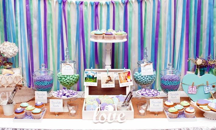 Purple Dessert Table