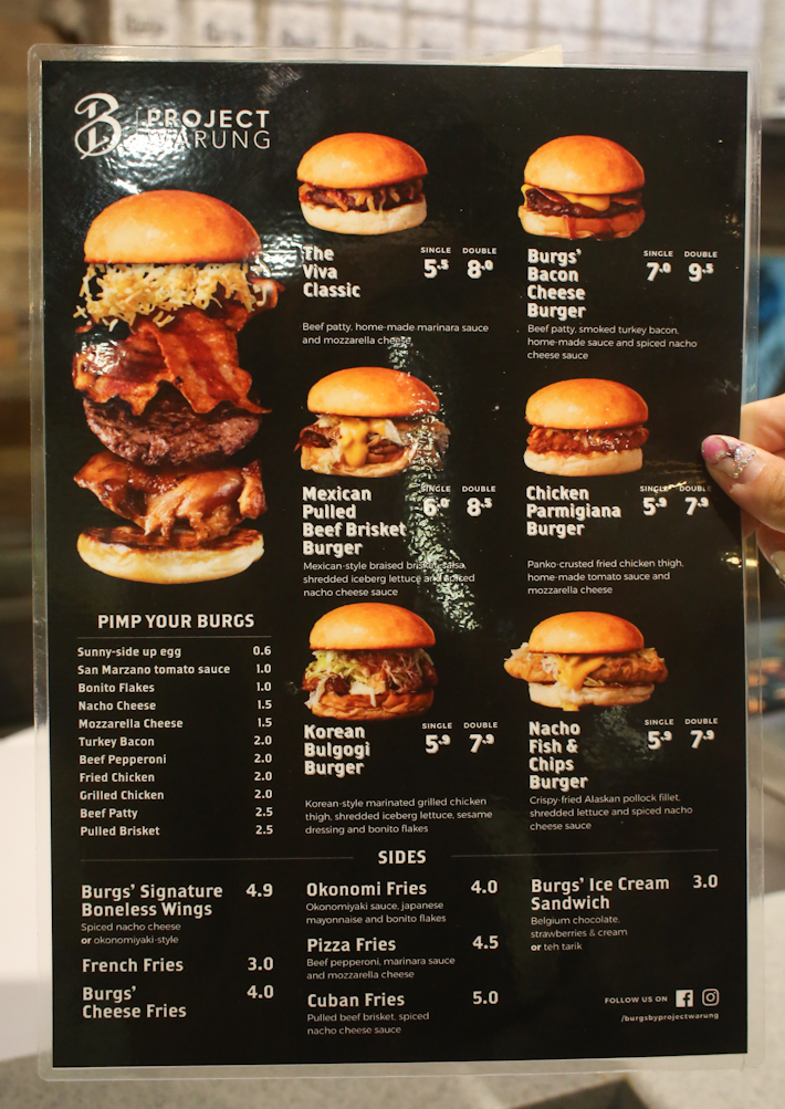 Burgs Menu