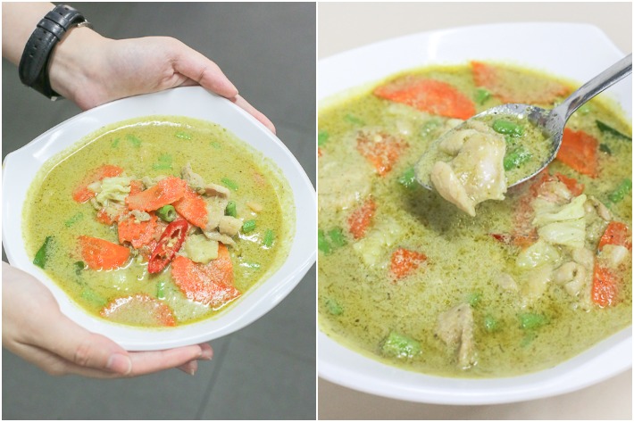 Hom Aroy Green Curry Collage