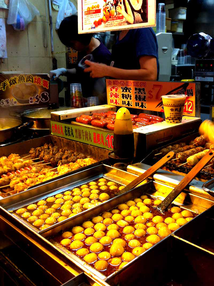 Curry fish balls