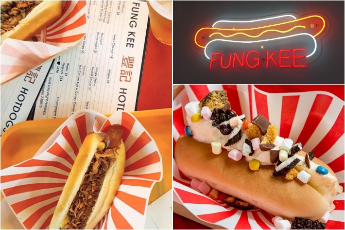 fung kee hotdog collage