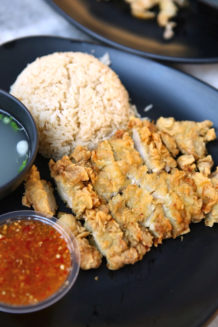 Hainanese Salt Baked Chicken Sour & Spicy Chicken Chop