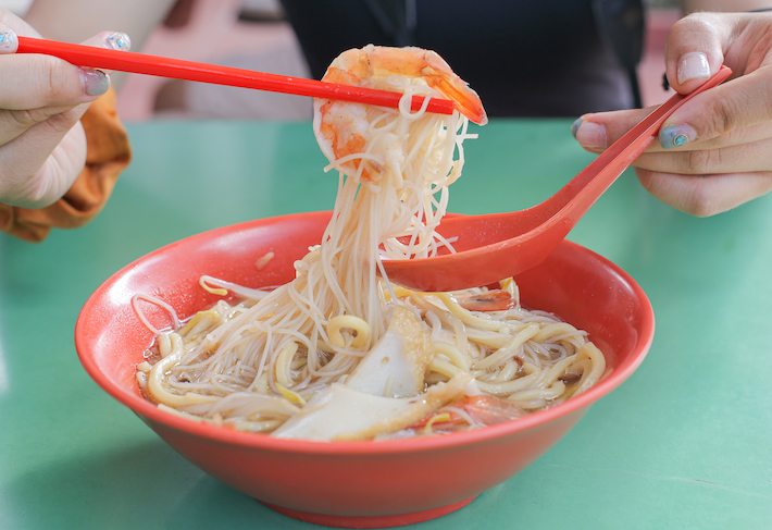 Wei Yi Laksa and Prawn Noodle